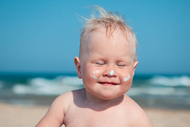 Baby skin care in summer